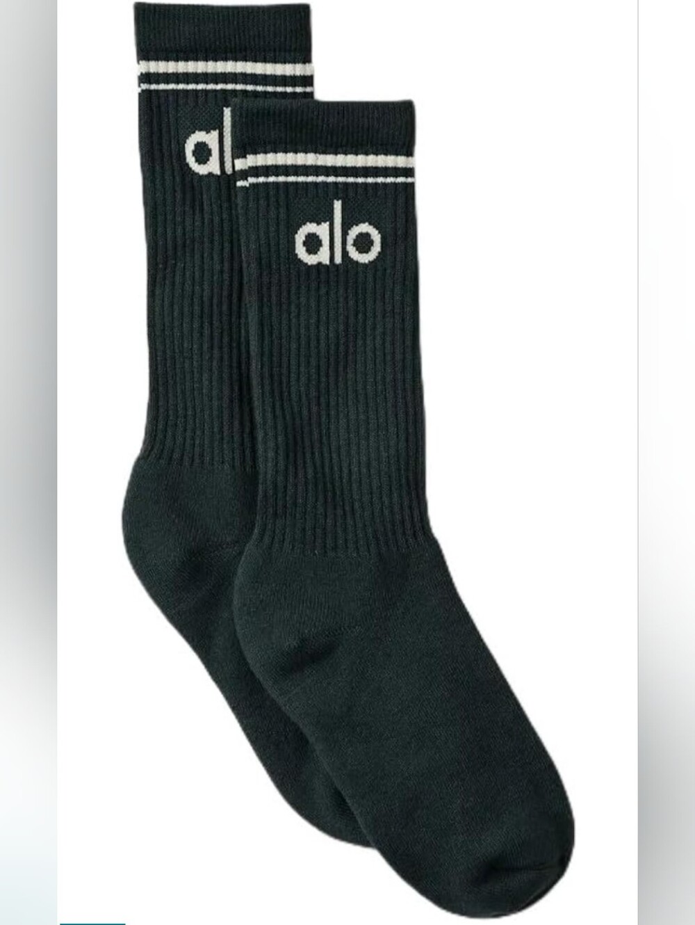 New alo yoga green socks, medium